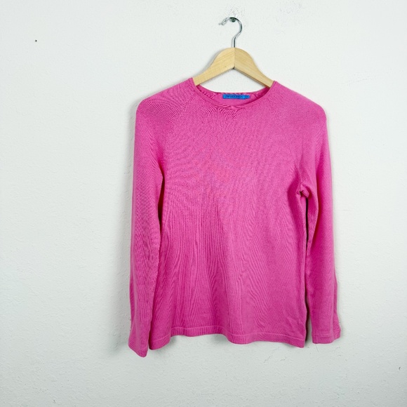 J. Mclaughlin Pink Long Sleeve Cotton Sweater Size XS - Picture 1 of 5